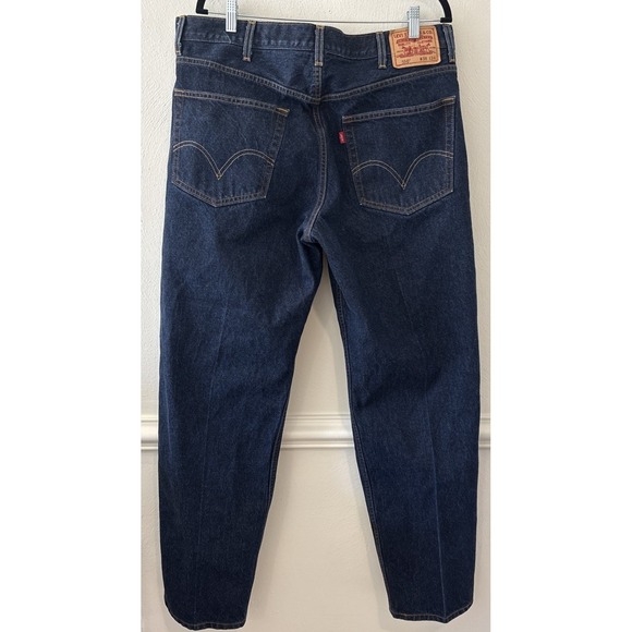 Levi's 550 Relaxed Fit Jeans Mens 38x34 Dark Wash Denim - Picture 2 of 3